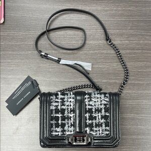 Rebecca Minkoff Black and Gray Crossbody Bag